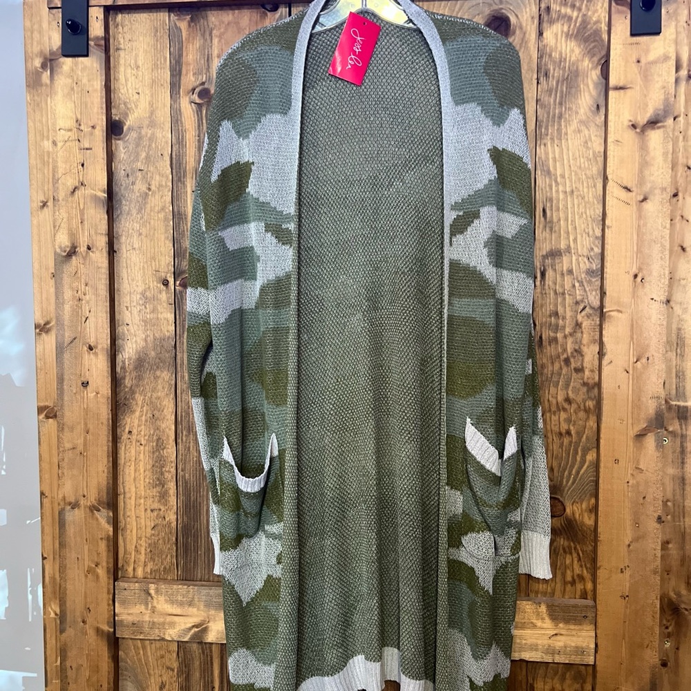 Camo Cardigan